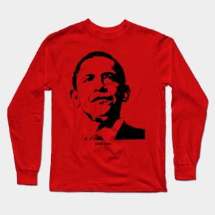 Barack Obama Portrait Pop Art Long Sleeve T-Shirt